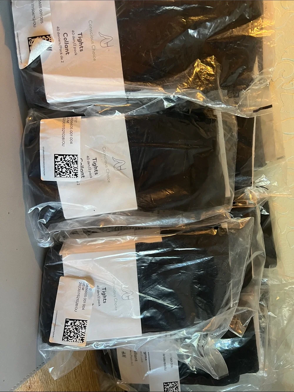 H&M Black Conscious Choice 2-Pack Tights